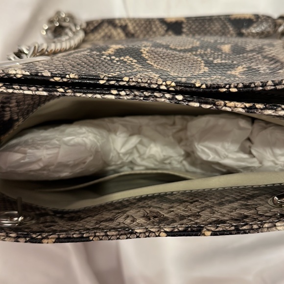 NWT Mario Valentino snake print leather shoulder bag - Picture 10 of 14